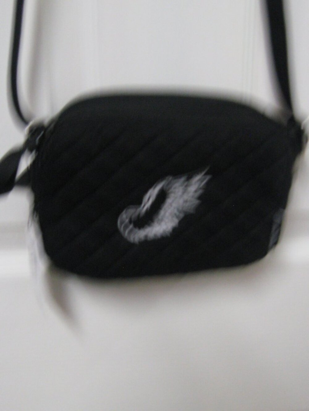 NWT Vera Bradley Black Small Stadium Crossbody Bag RFID